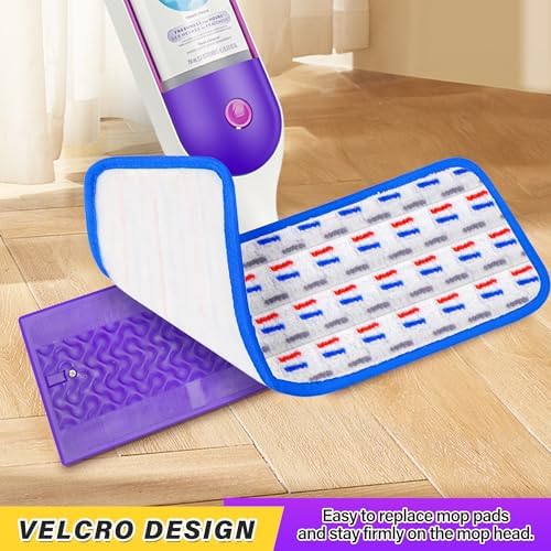 FORSPEEDER 8 Pack Reusable Mop Pads for Swiffer Power Mop