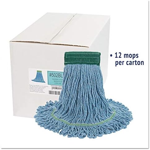 Boardwalk 502BLCT Super Loop Wet Mop Head 12 Pack