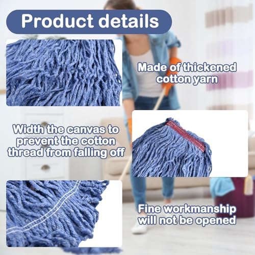 Primero Basics Loop-End Mop Head Replacement 6 Pack