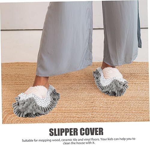 CALLARON Microfiber Mop Slippers 2 Pairs