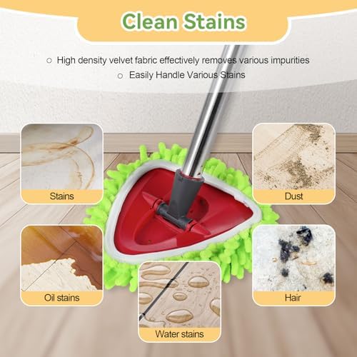 BywoBywo 3 Pack Reusable Microfiber Mop Pads Set