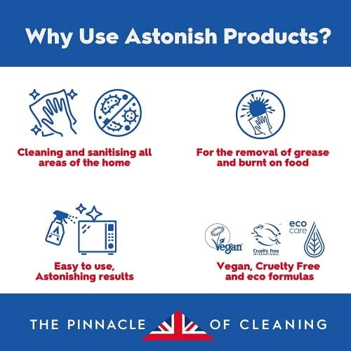 Astonish Foaming Toilet Bowl Cleaner Tablets - Box of 8 Pink Peony Scent