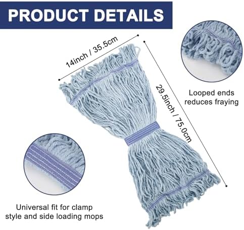 KeFanta 3 Pack Heavy Duty Mop Head Refill