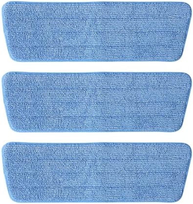 3 Pack Microfiber Mop Pads Refills - Reusable Cleaning Pads for All Spray Mops