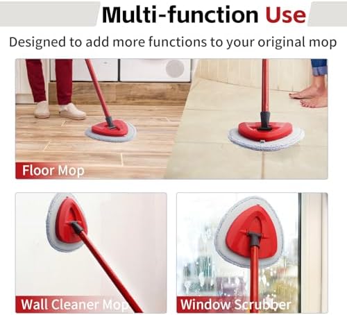 ANREKEYH 3PCS Microfiber Mop Replacement Heads for O Cedar Spin Mop