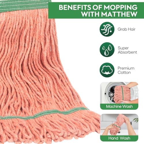L Luke Supply Heavy Duty Mop Heads Pack of 3