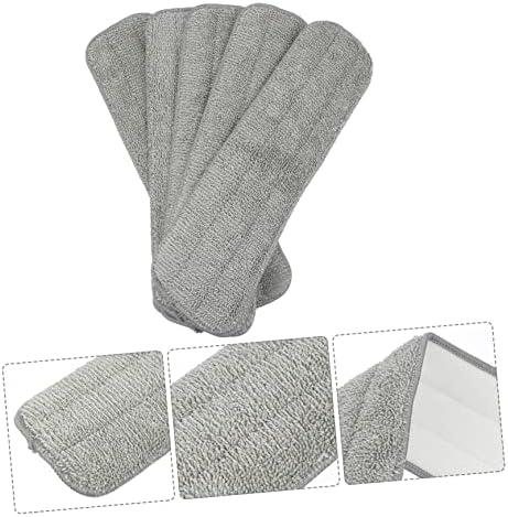 5Pcs Reusable Mop Pads for Efficient Floor Cleaning 1