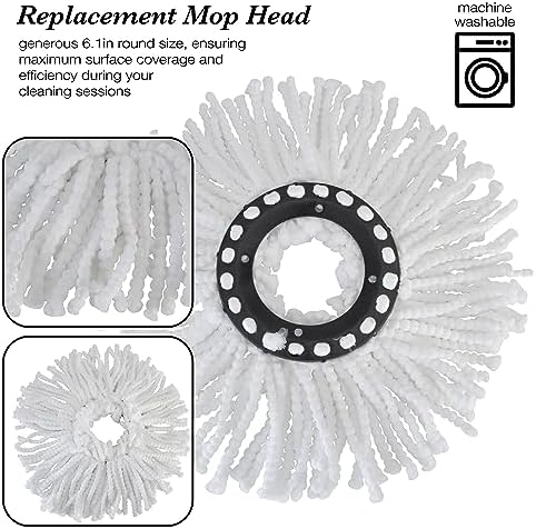Simplify Microfiber Mop Head Replacement Pack of 2