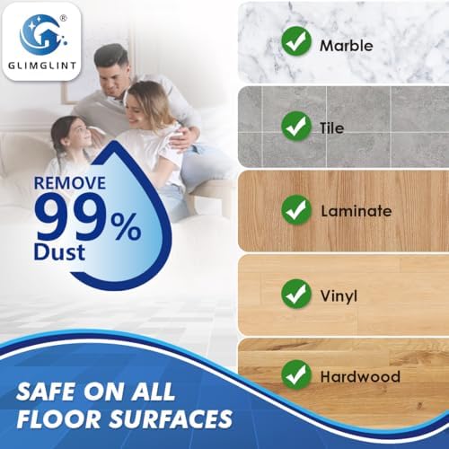 GLIMGLINT Mop Heads 3 Pack for RinseClean 2 Tank System