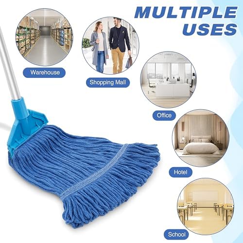 10 PCS Heavy Duty Blue Mop Head Refills