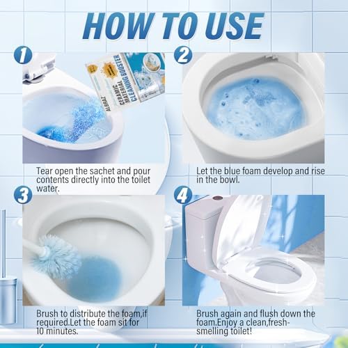 ALBRAZ Splash Toilet Cleaner - Automatic Foam Deep Cleaning