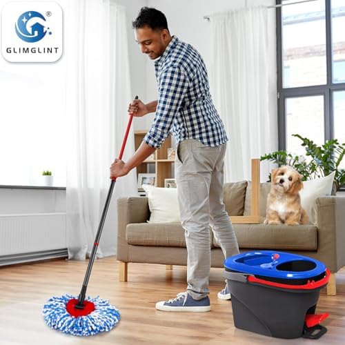 GLIMGLINT Mop Heads 3 Pack for RinseClean 2 Tank System