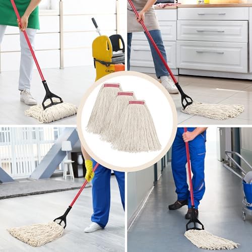 Matthew 24oz Cotton Mop Refills 3-Pack White