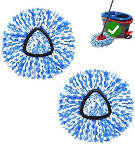 FOOKCIAN 2-Pack Spin Mop Replacement Head
