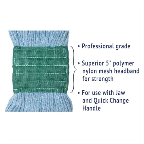 Boardwalk Super Loop Wet Mop Head - Medium Blue 5 Headband 1