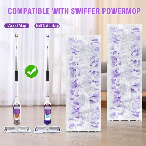 SAUAUSUN 60 Count Power Mop Refills for Swiffer