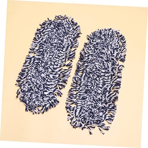 2Pcs Push Mop Cloth Durable Reusable 1