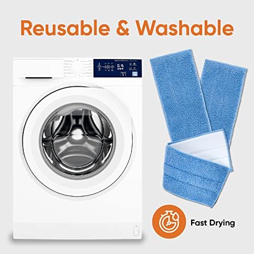 Superio Microfiber Mop Refill 16 Inch Blue 12 Pack Replacement Head