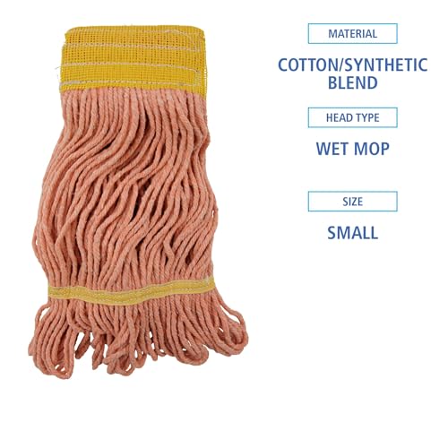 Boardwalk Super Loop Wet Mop Head - 5 Headband Orange 12Carton