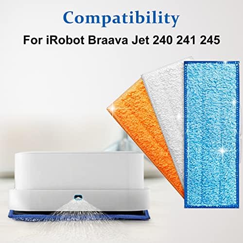 6 Pack Mopping Pads for iRobot Braava Jet 240 241 245
