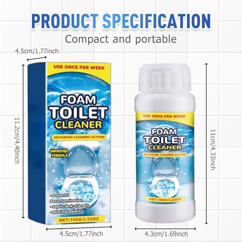 Juvhot Foam Toilet Cleaner - Septic Safe Powerful