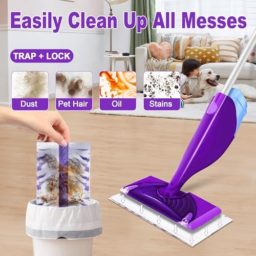 FORSPEEDER 7-Piece Mopping Pads Refill for Swiffer WetJet