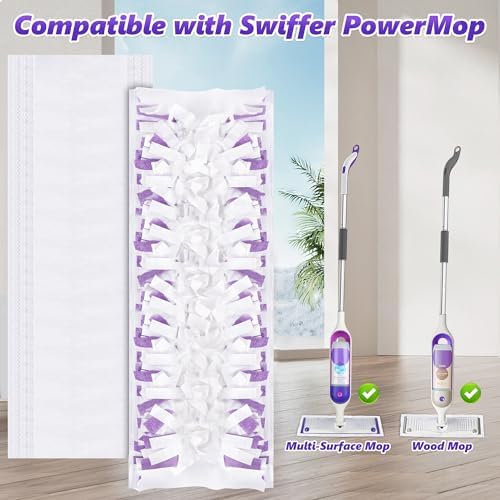 9 Count Swiffer PowerMop Refill Pads - Unscented Safe for All Floors