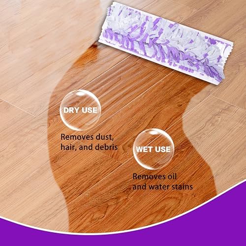 Disposable Mopping Pad Refills for PowerMop 20-Pack Purple