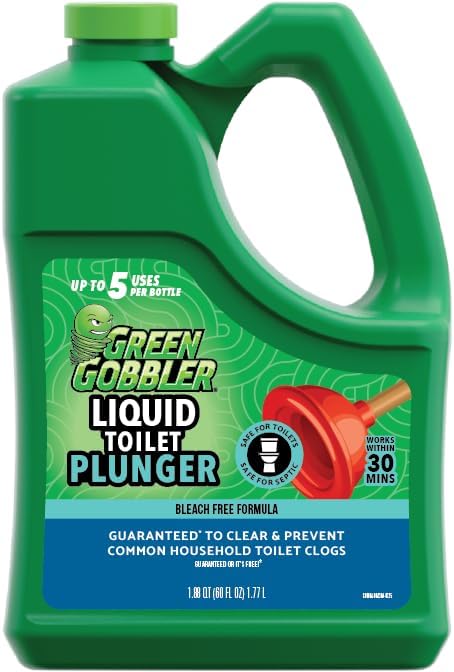 Green Gobbler Liquid Toilet Plunger - 5 Uses No Plunger Needed 1