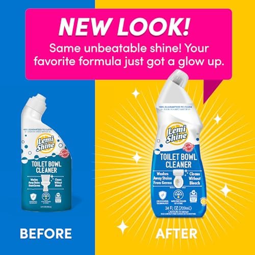 Lemi Shine Toilet Cleaner 24 oz 6 Pack Bleach-Free