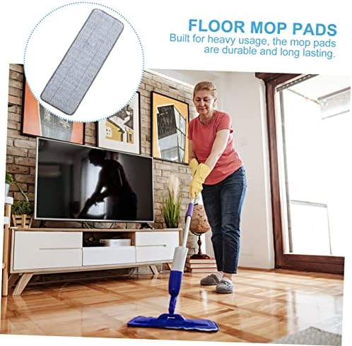 2pcs Microfiber Mop Pads Reusable Floor Cleaning Cloth