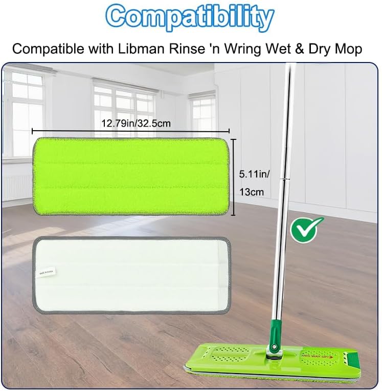 Threeten East 6pcs Libman Rinse N Wring Mop Refills
