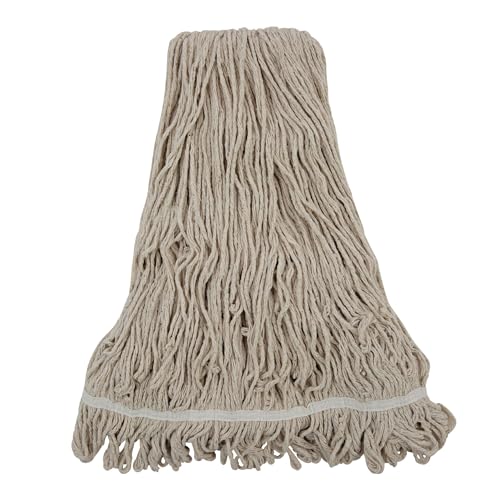 Boardwalk Replacement Mop Head 32-Oz White Premium Cotton