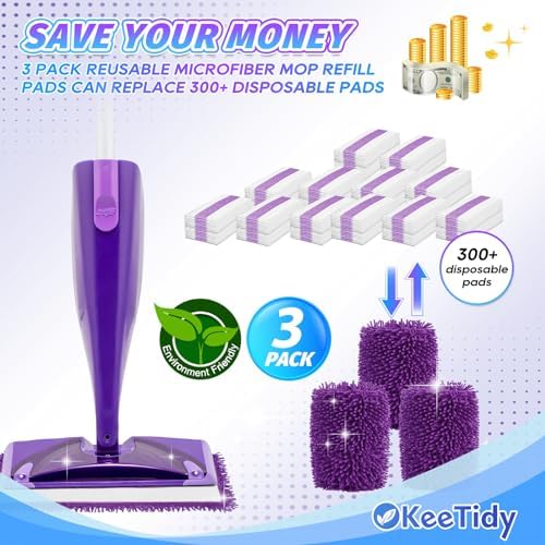 KeeTidy Wet Jet Pads for Swiffer 3 Pack