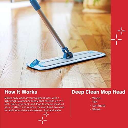 E-Cloth Deep Clean Replacement Microfiber Mop Heads 2 Pack