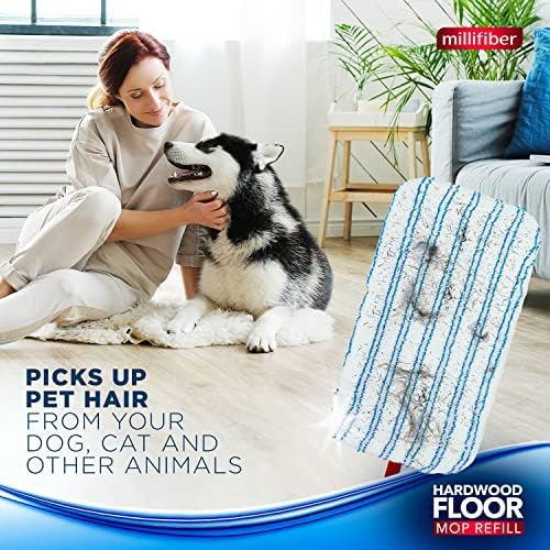 Millifiber Microfiber Mop Refills 15x8 Inches 12-Pack