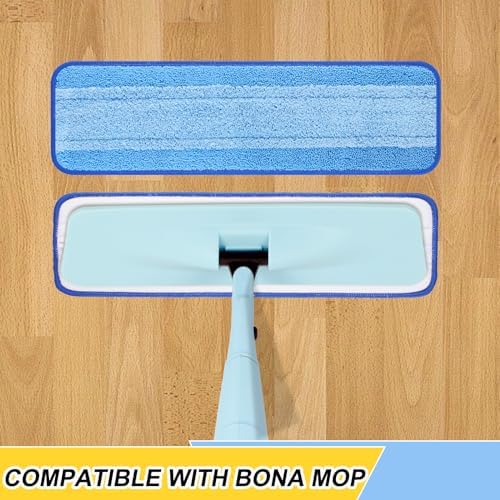 8 Pack 18 Inch Reusable Microfiber Spray Mop Replacement Heads