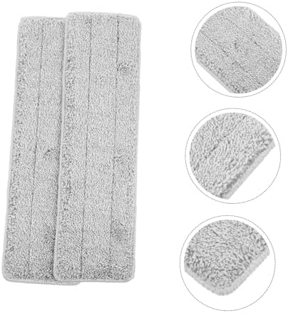 CALLARON 2 Pcs Reusable Fiber Mop Pads for Home Office Restaurant Cleaning