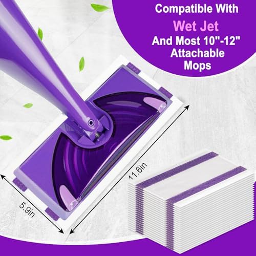 Kusroie 20 Count Wet Jet Mop Pads Refill
