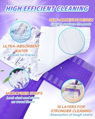 MyKEEPOW 20-Pack Replacement Mop Pads for Swiffer Wet Jet