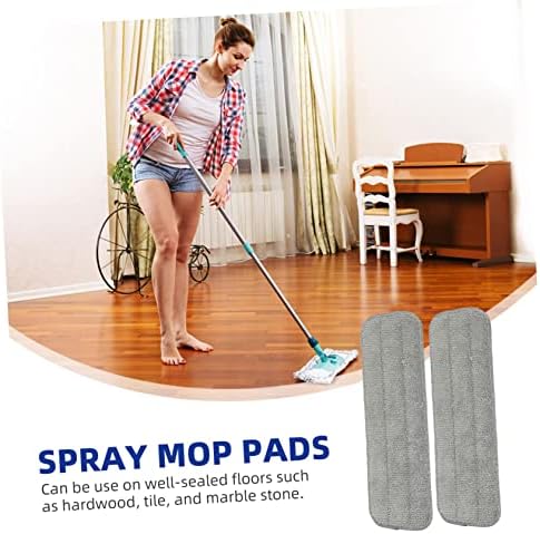 Ipetboom 5PCS Microfiber Mop Pads for Reusable Floor Cleaning