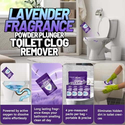 Krris Foaming Toilet Cleaner Powder 4-Pack