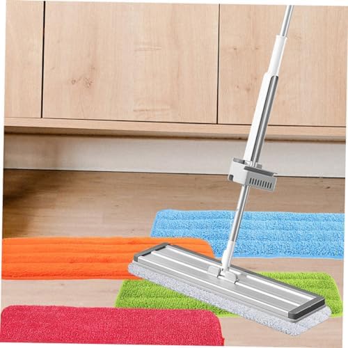 4pcs Reusable Fiber Cloth Mop Pads for Home and Commercial Use