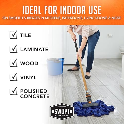 SWOPT Microfiber Wet Mop With 60 Handle