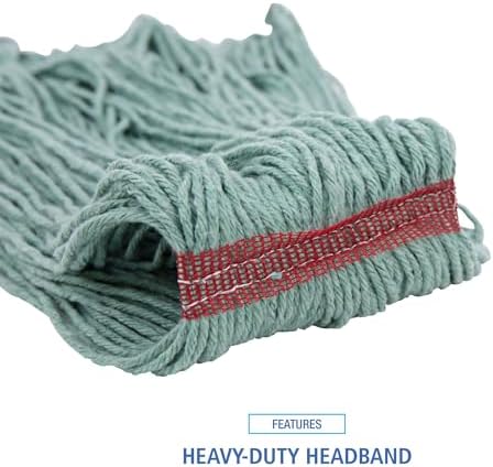 Boardwalk BWK503GNNB Premium Cotton Rayon Mop Head - Large Green
