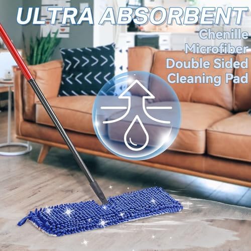 DRKLEAN Microfiber Mop Refill Pack of 6
