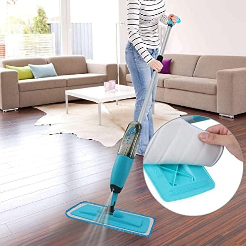 10 Pack 18 Inch Microfiber Spray Mop Pads - Reusable Streak-Free