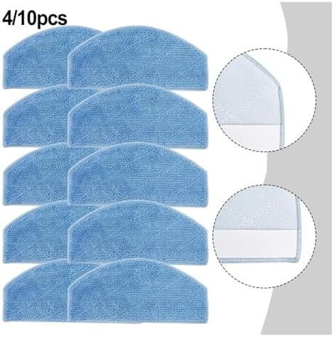 4 Pack Mop Cloths for Lubluelu SL68W Robotic Vacuum