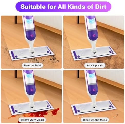 HOMEXCEL Microfiber Mop Pad Refill 48 Count