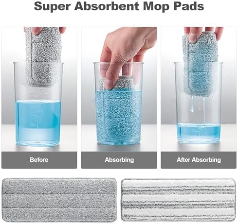 JOYMOOP 13 Inch Microfiber Mop Pad Refill - Grey